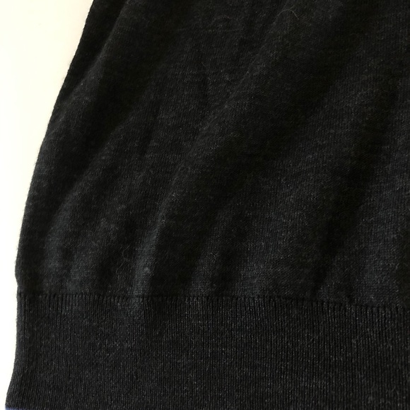 Jared Lang Charcoal V-Neck Sweater for Men - Picture 6 of 8